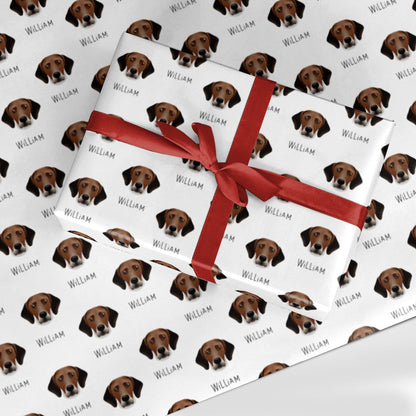 Harrier Icon with Name Custom Wrapping Paper