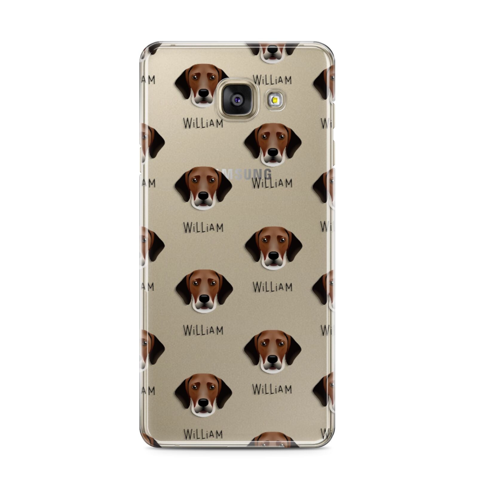 Harrier Icon with Name Samsung Galaxy A3 2016 Case on gold phone