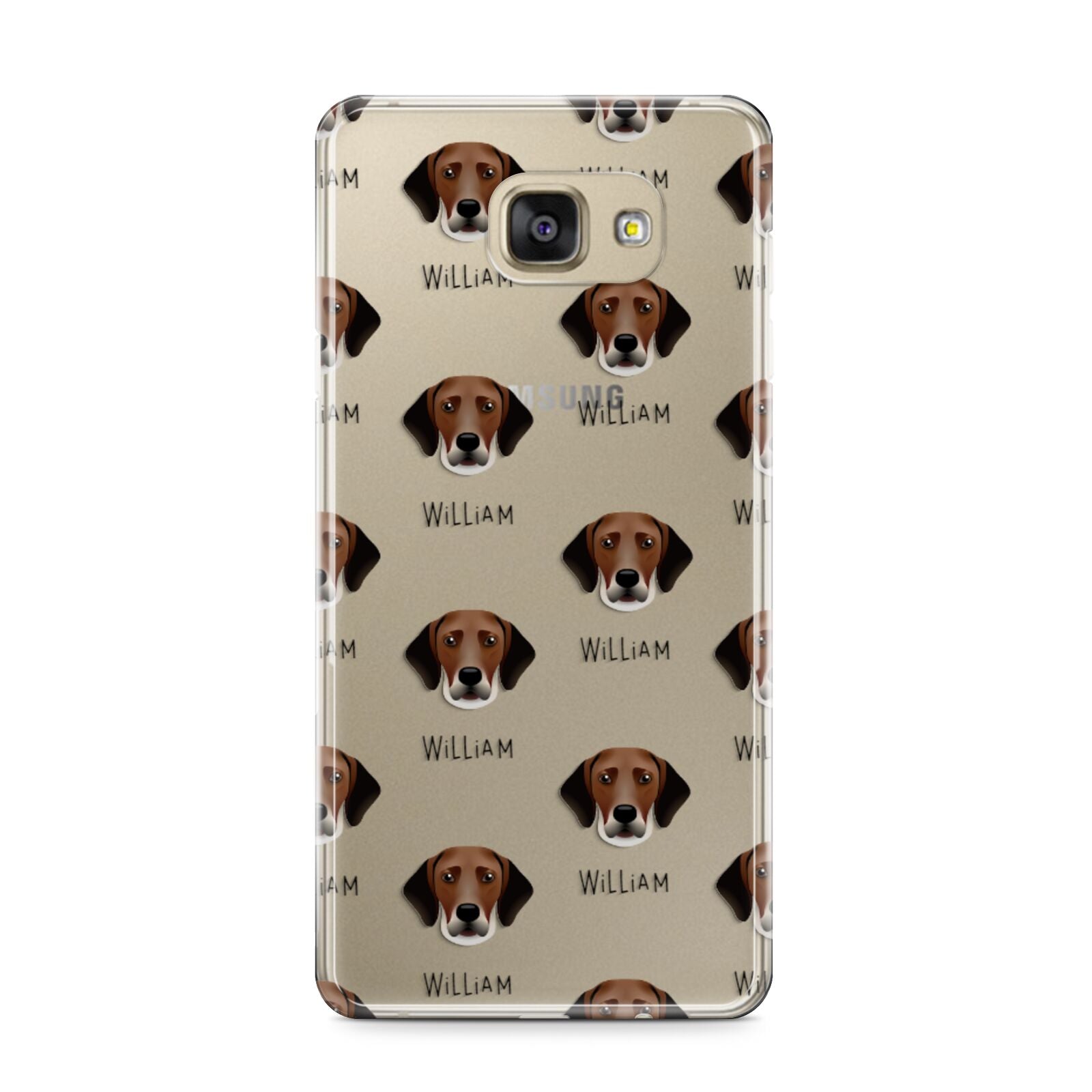 Harrier Icon with Name Samsung Galaxy A9 2016 Case on gold phone