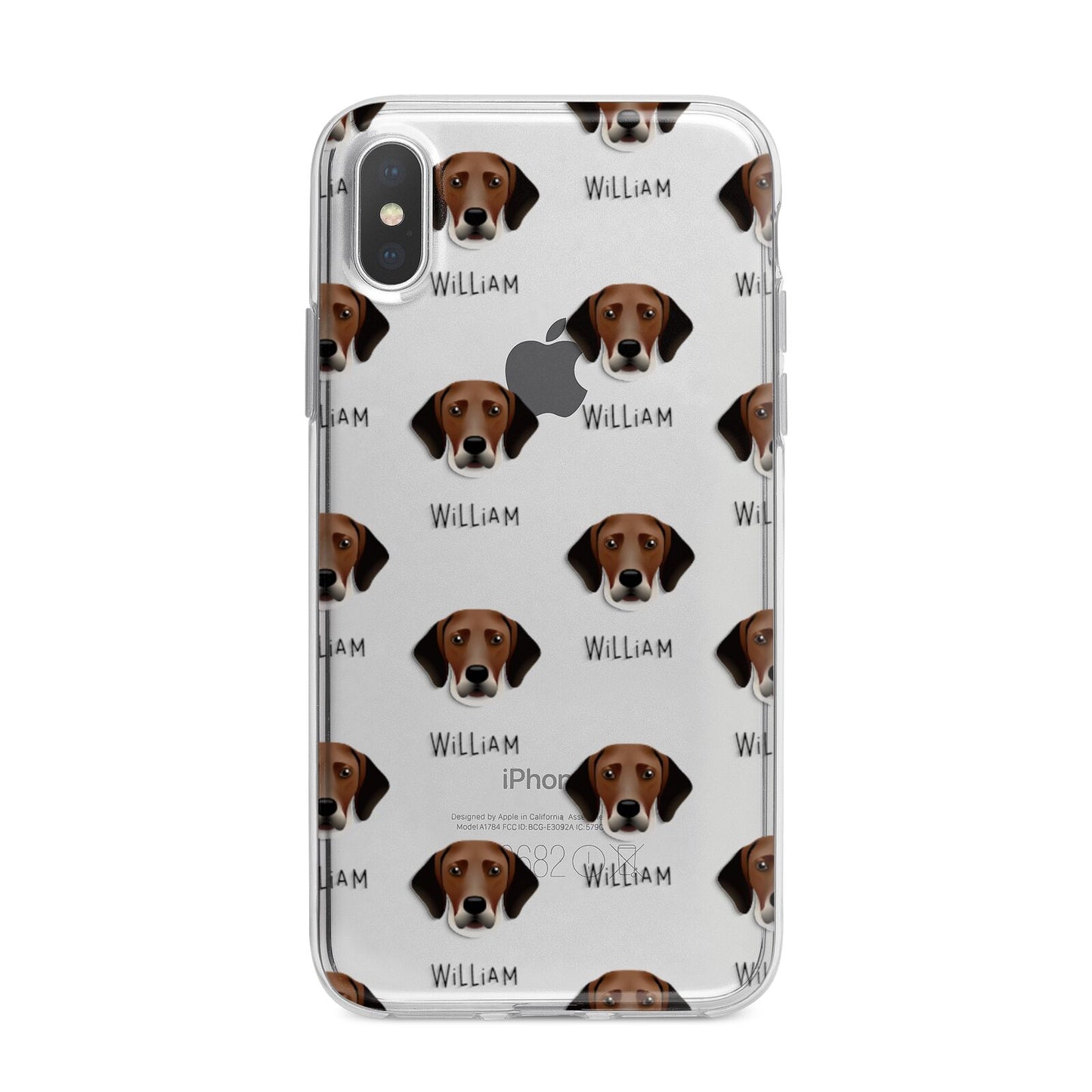 Harrier Icon with Name iPhone X Bumper Case on Silver iPhone Alternative Image 1