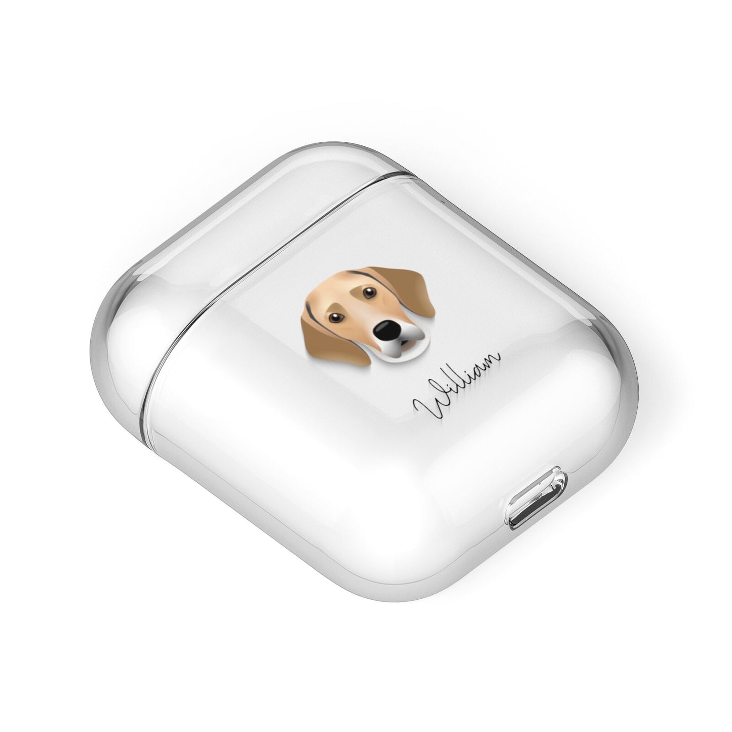 Harrier Personalised AirPods Case Laid Flat