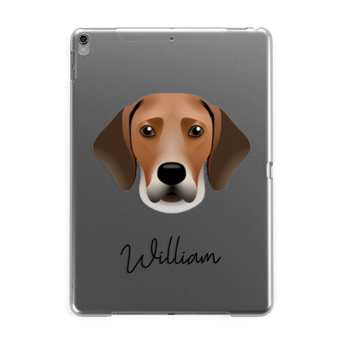 Harrier Personalised Apple iPad Grey Case