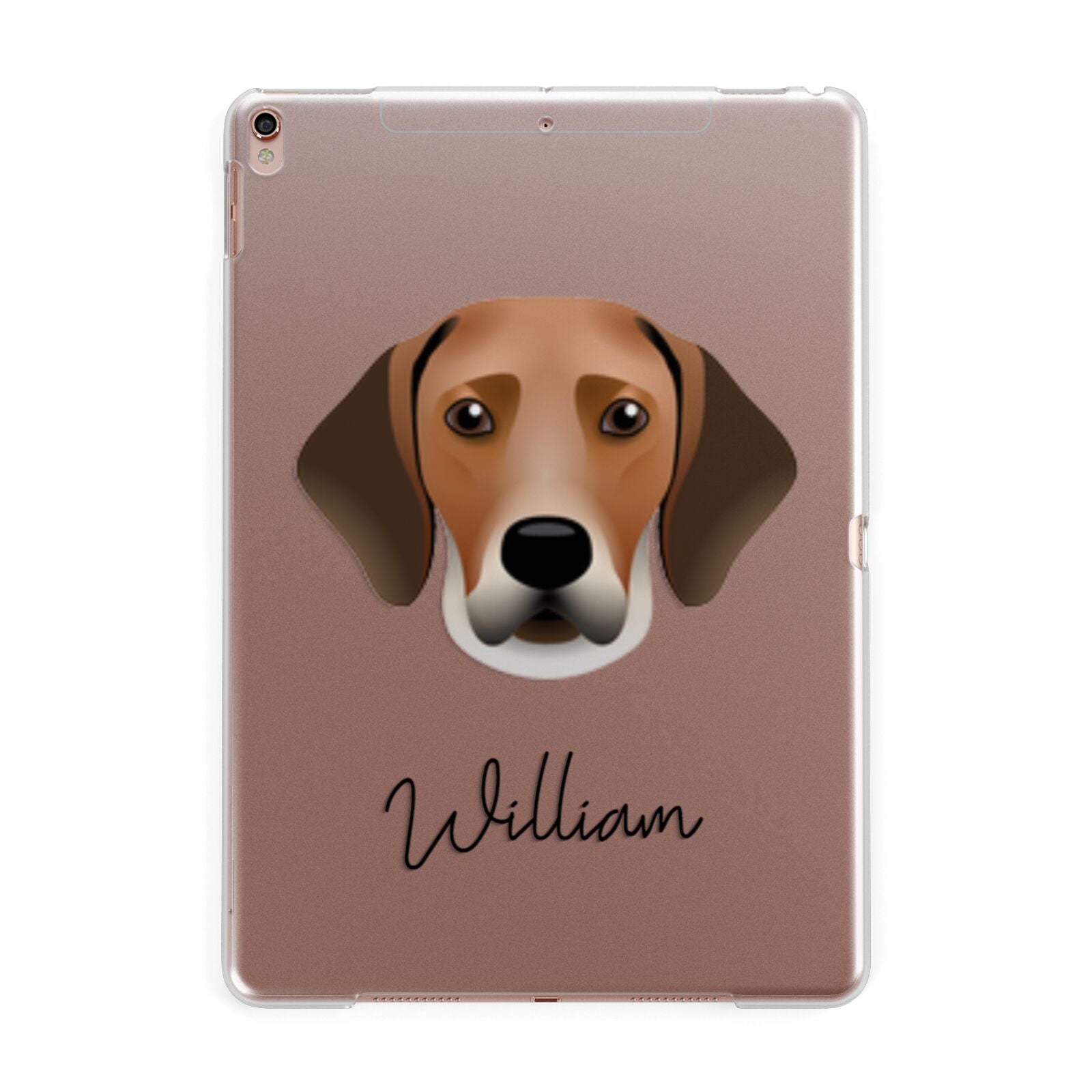 Harrier Personalised Apple iPad Rose Gold Case