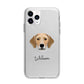 Harrier Personalised Apple iPhone 11 Pro Max in Silver with Bumper Case