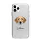 Harrier Personalised Apple iPhone 11 Pro in Silver with Bumper Case