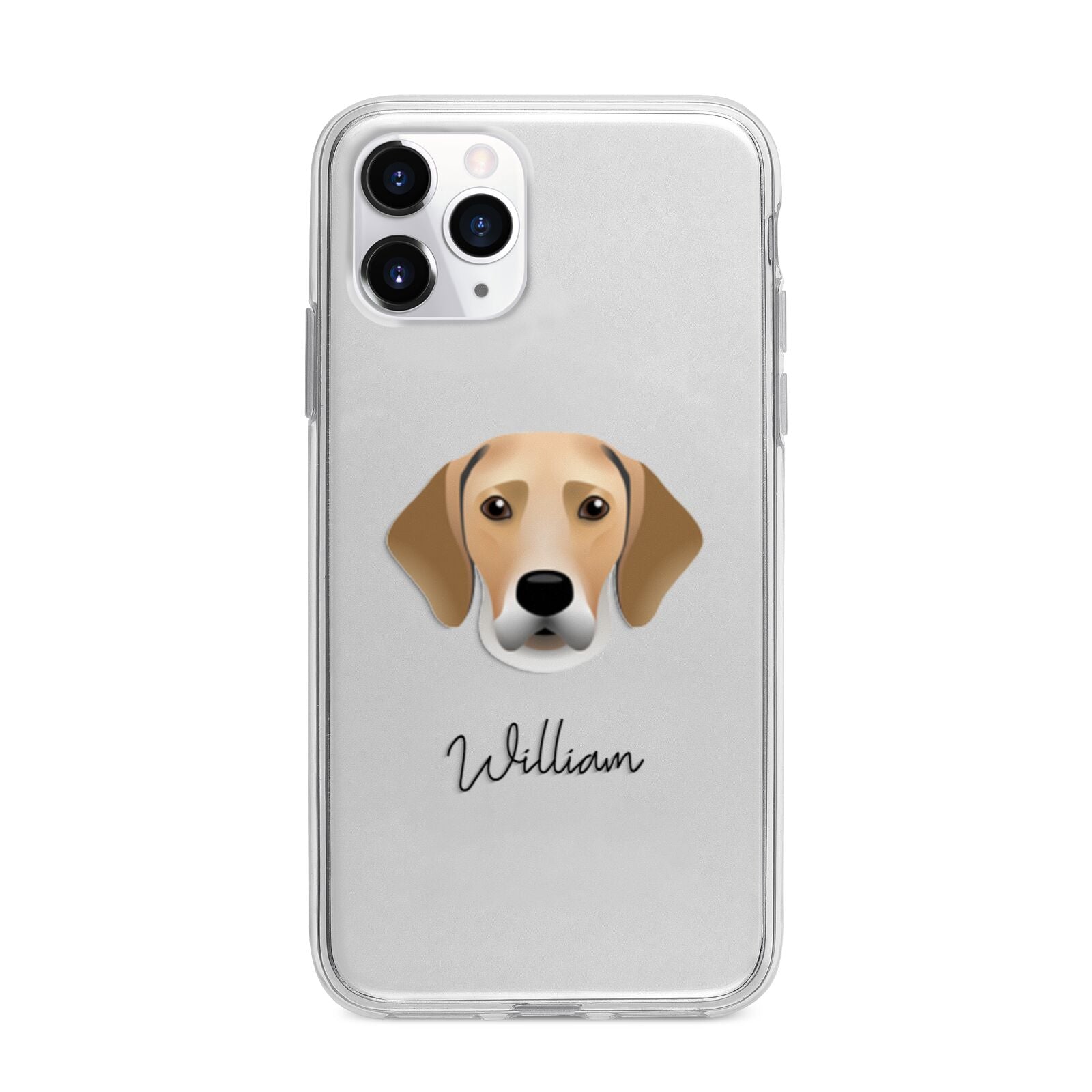 Harrier Personalised Apple iPhone 11 Pro in Silver with Bumper Case