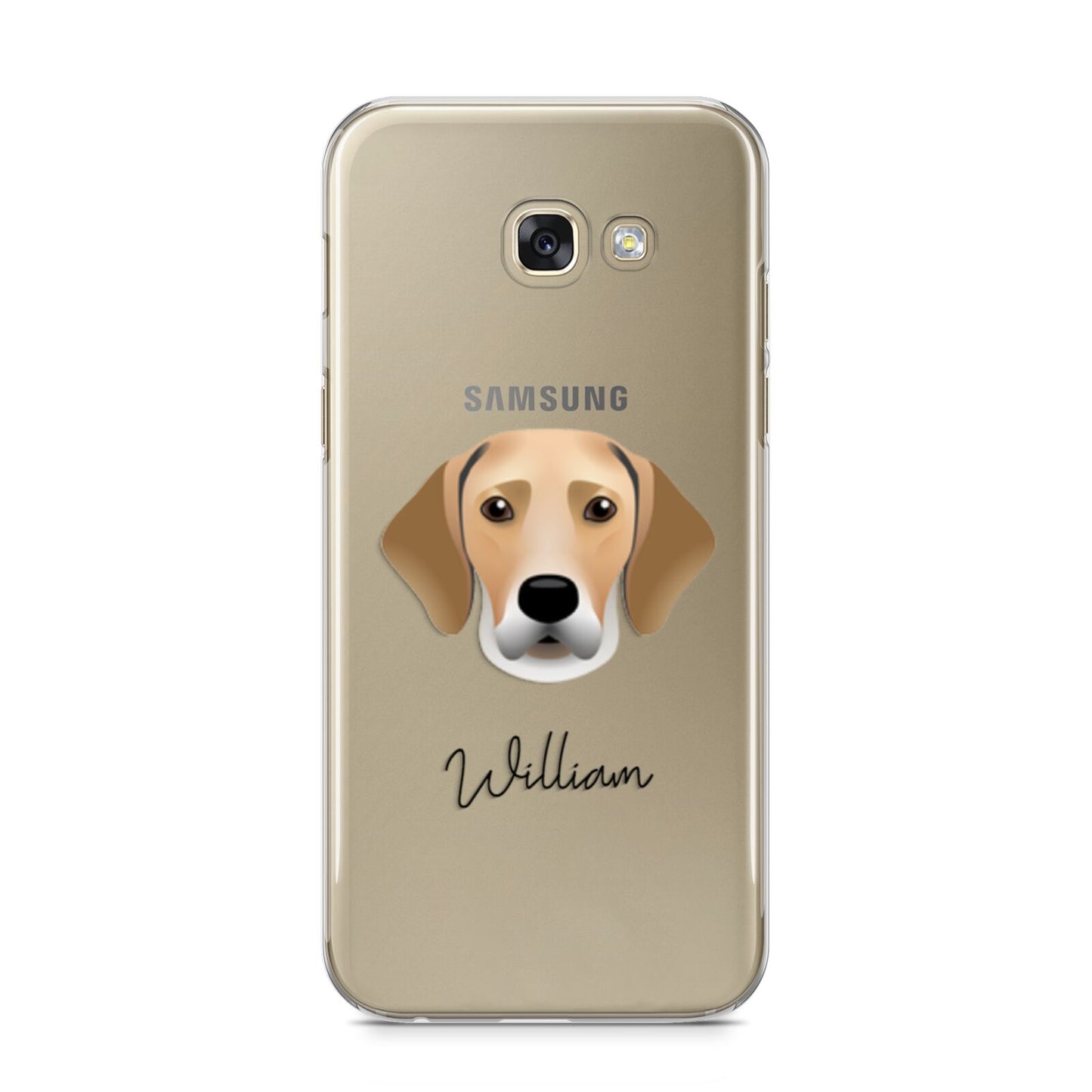 Harrier Personalised Samsung Galaxy A5 2017 Case on gold phone
