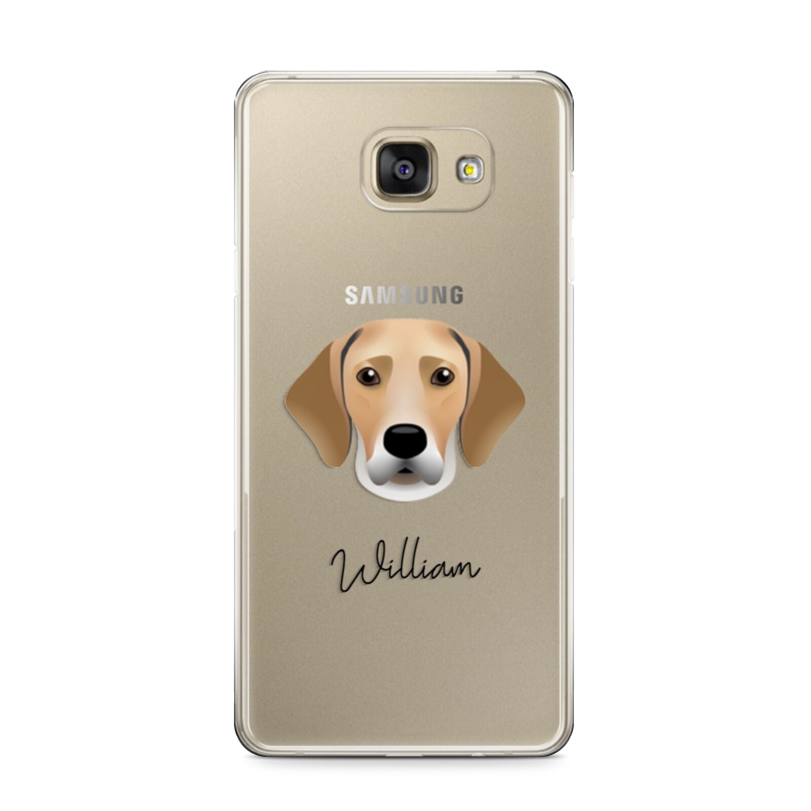 Harrier Personalised Samsung Galaxy A9 2016 Case on gold phone