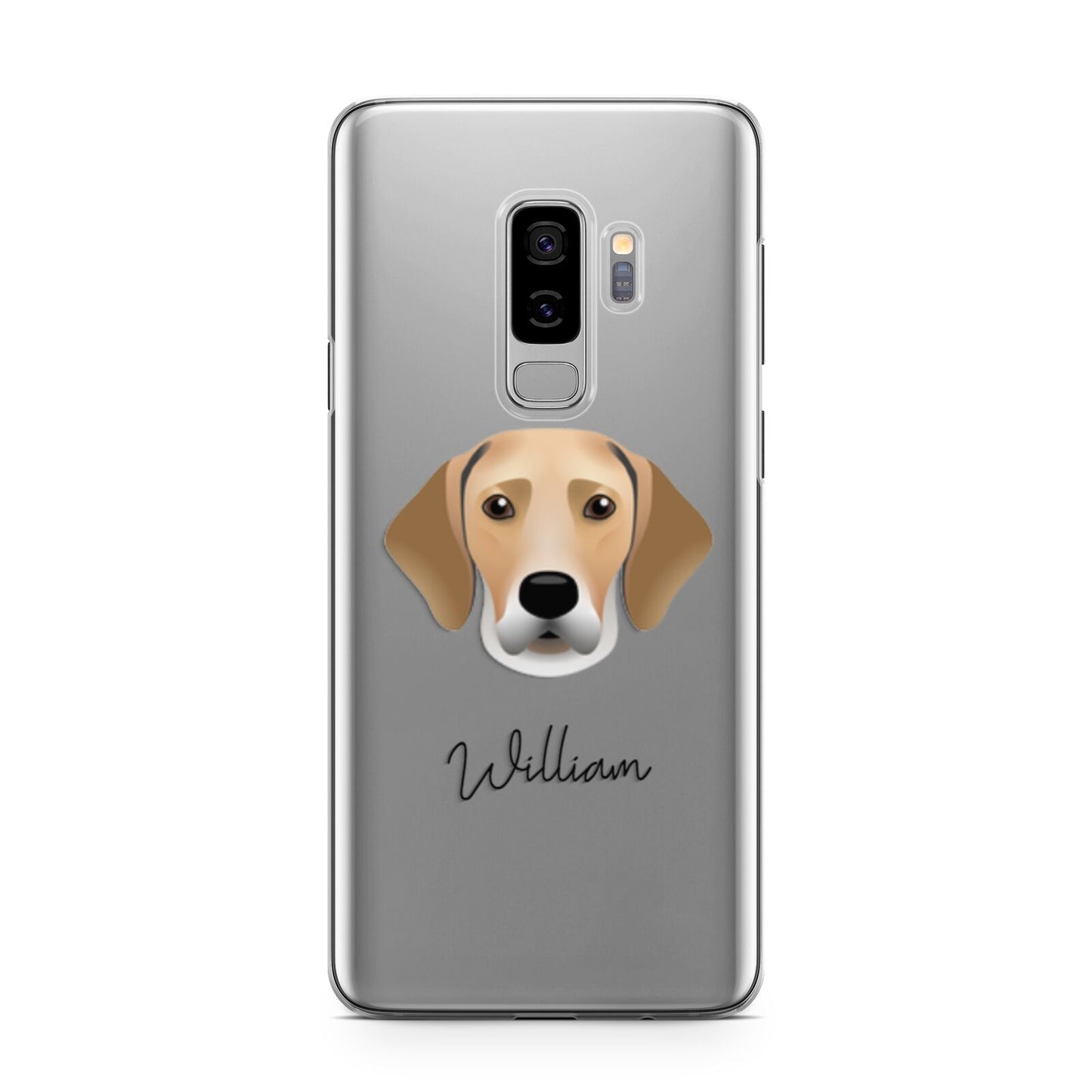 Harrier Personalised Samsung Galaxy S9 Plus Case on Silver phone
