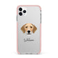 Harrier Personalised iPhone 11 Pro Max Impact Pink Edge Case