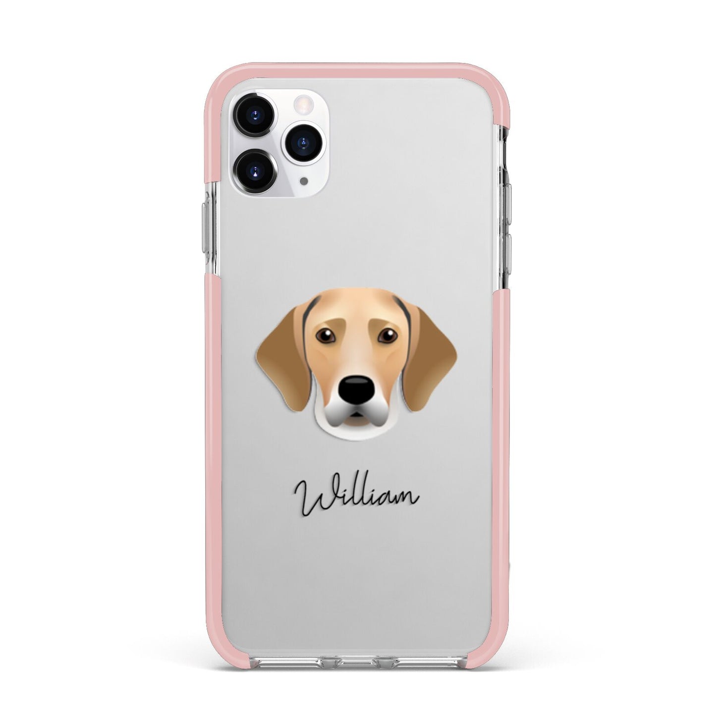 Harrier Personalised iPhone 11 Pro Max Impact Pink Edge Case