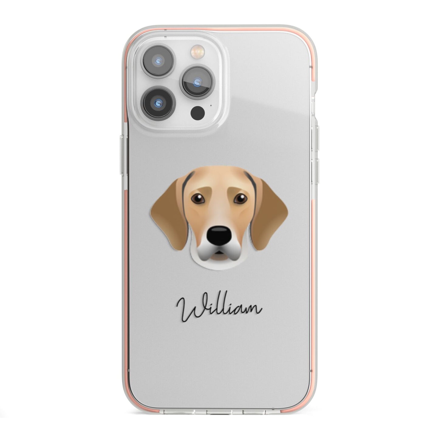 Harrier Personalised iPhone 13 Pro Max TPU Impact Case with Pink Edges
