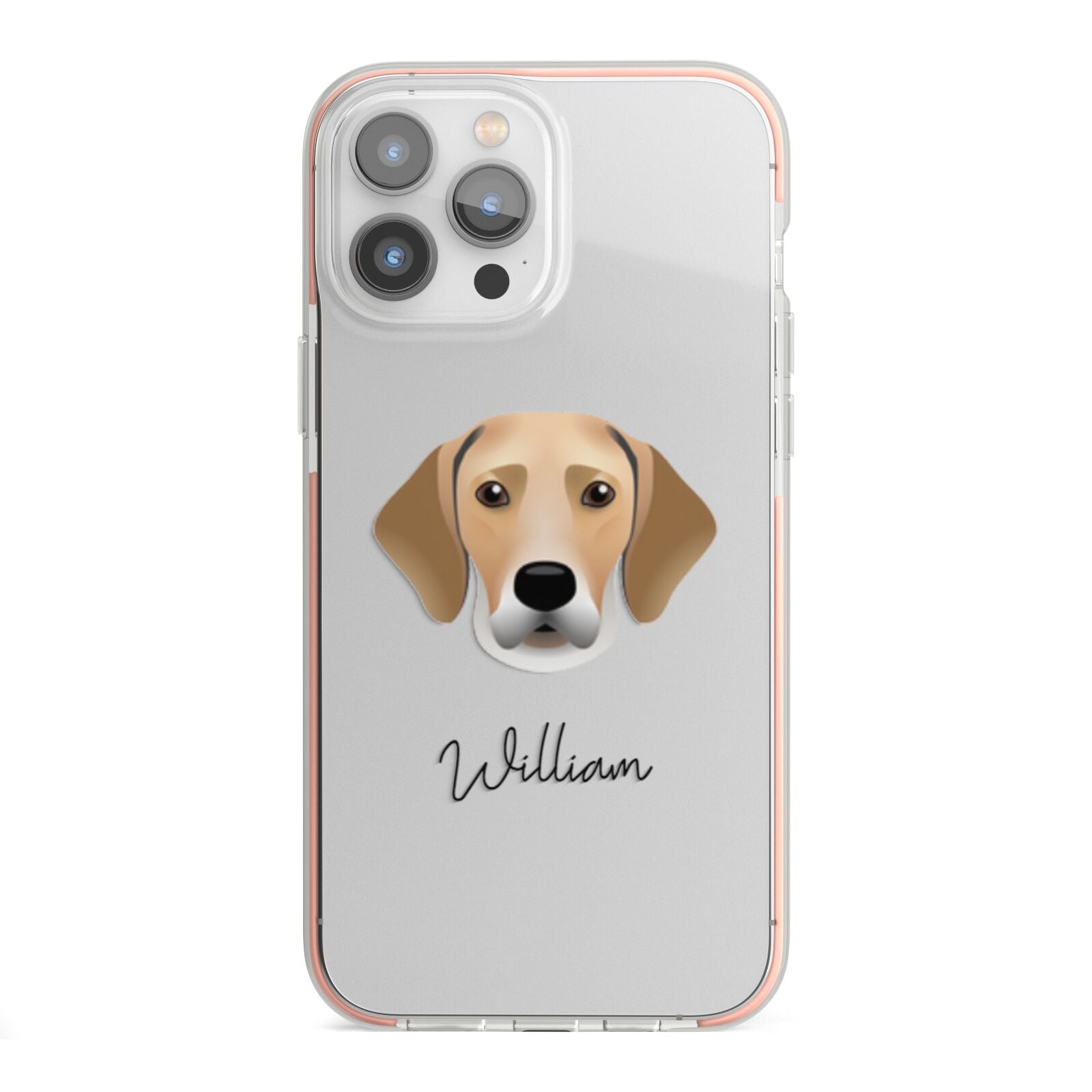 Harrier Personalised iPhone 13 Pro Max TPU Impact Case with Pink Edges