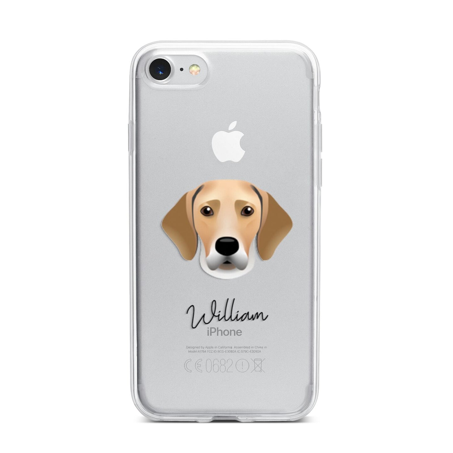 Harrier Personalised iPhone 7 Bumper Case on Silver iPhone