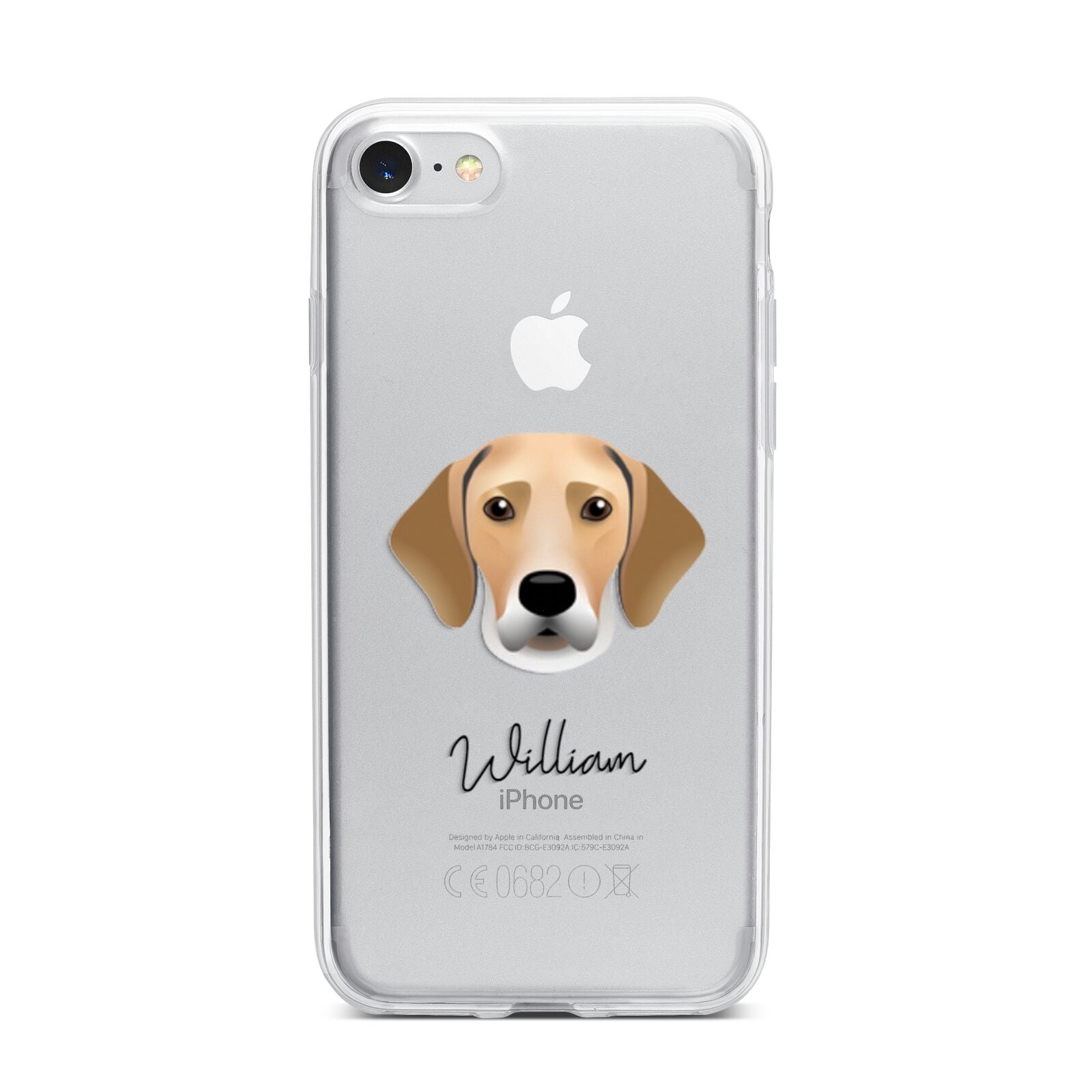 Harrier Personalised iPhone 7 Bumper Case on Silver iPhone