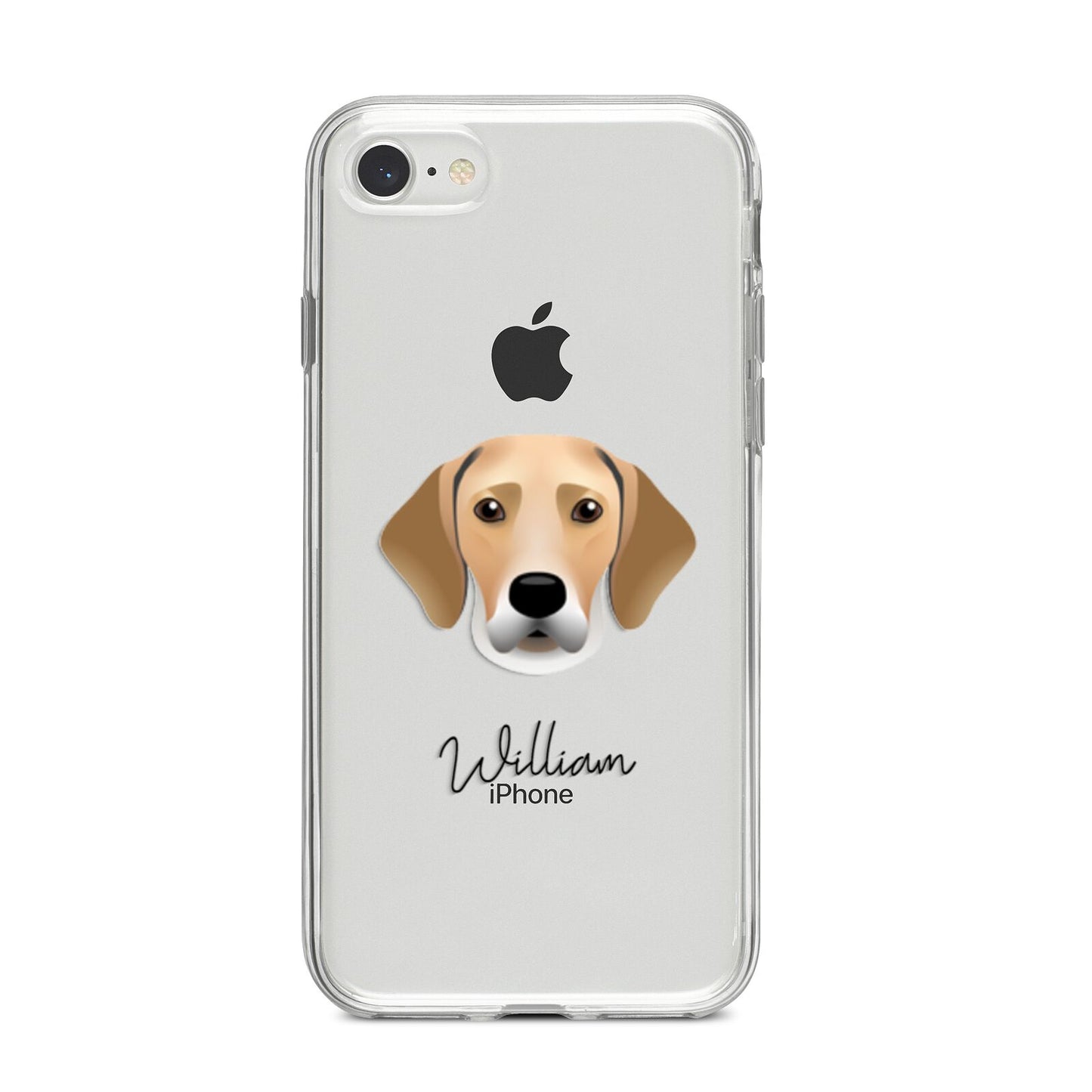 Harrier Personalised iPhone 8 Bumper Case on Silver iPhone