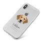 Harrier Personalised iPhone X Bumper Case on Silver iPhone