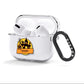 Haunted House Silhouette Custom AirPods Clear Case 3rd Gen Side Image
