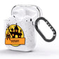 Haunted House Silhouette Custom AirPods Glitter Case Side Image