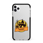 Haunted House Silhouette Custom Apple iPhone 11 Pro Max in Silver with Black Impact Case