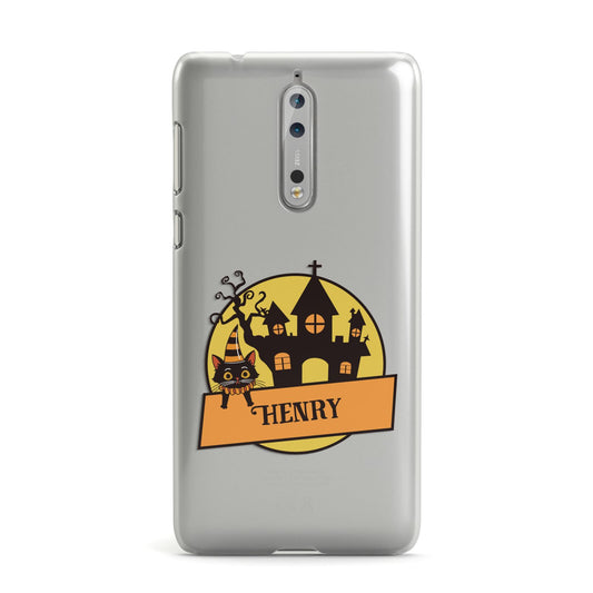 Haunted House Silhouette Custom Nokia Case