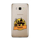 Haunted House Silhouette Custom Samsung Galaxy J7 2016 Case on gold phone