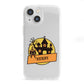 Haunted House Silhouette Custom iPhone 13 Mini Clear Bumper Case