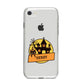 Haunted House Silhouette Custom iPhone 8 Bumper Case on Silver iPhone