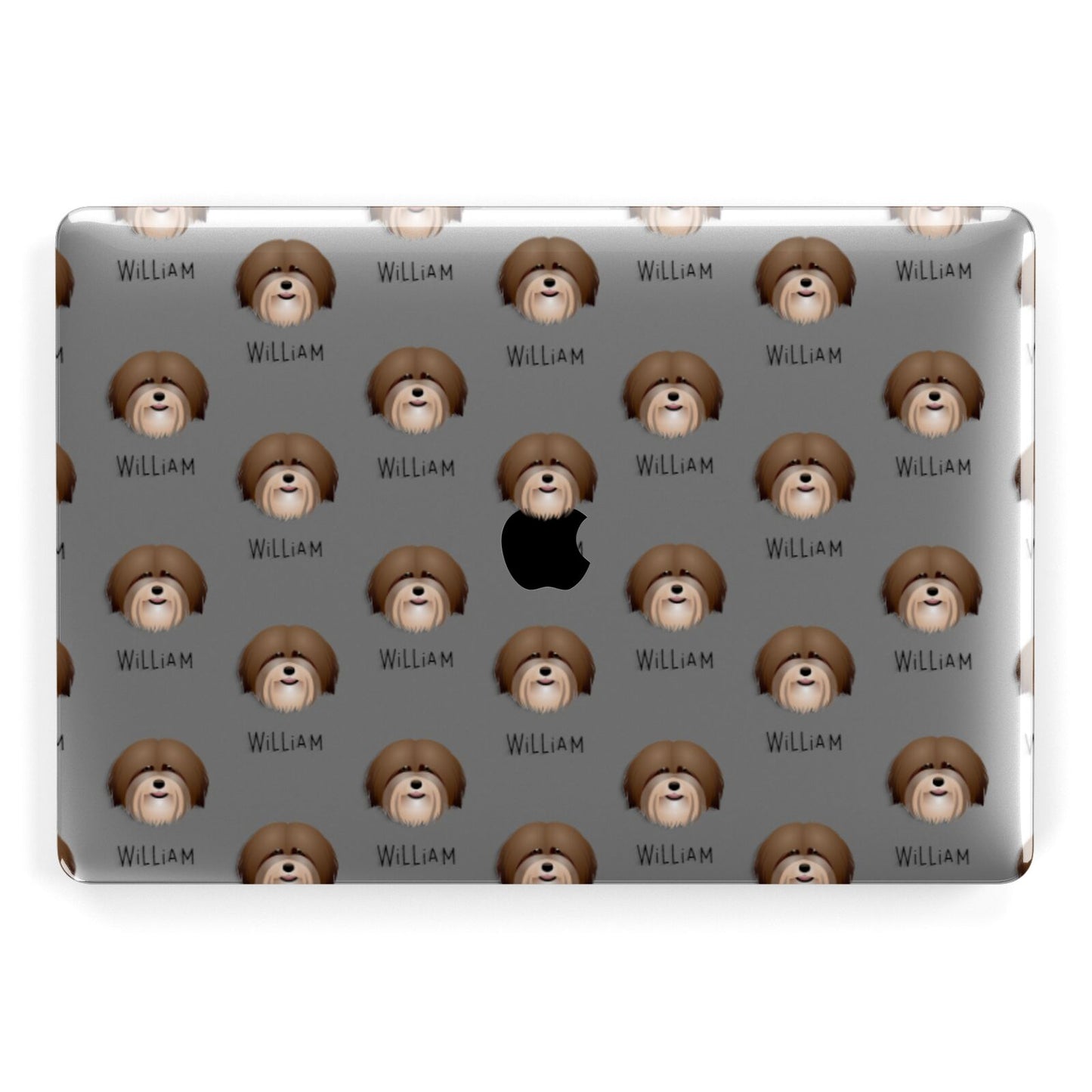 Havanese Icon with Name Apple MacBook Case