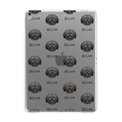 Havanese Icon with Name Apple iPad Silver Case