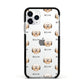 Havanese Icon with Name Apple iPhone 11 Pro in Silver with Black Impact Case
