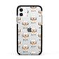 Havanese Icon with Name Apple iPhone 11 in White with Black Impact Case