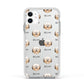 Havanese Icon with Name Apple iPhone 11 in White with White Impact Case
