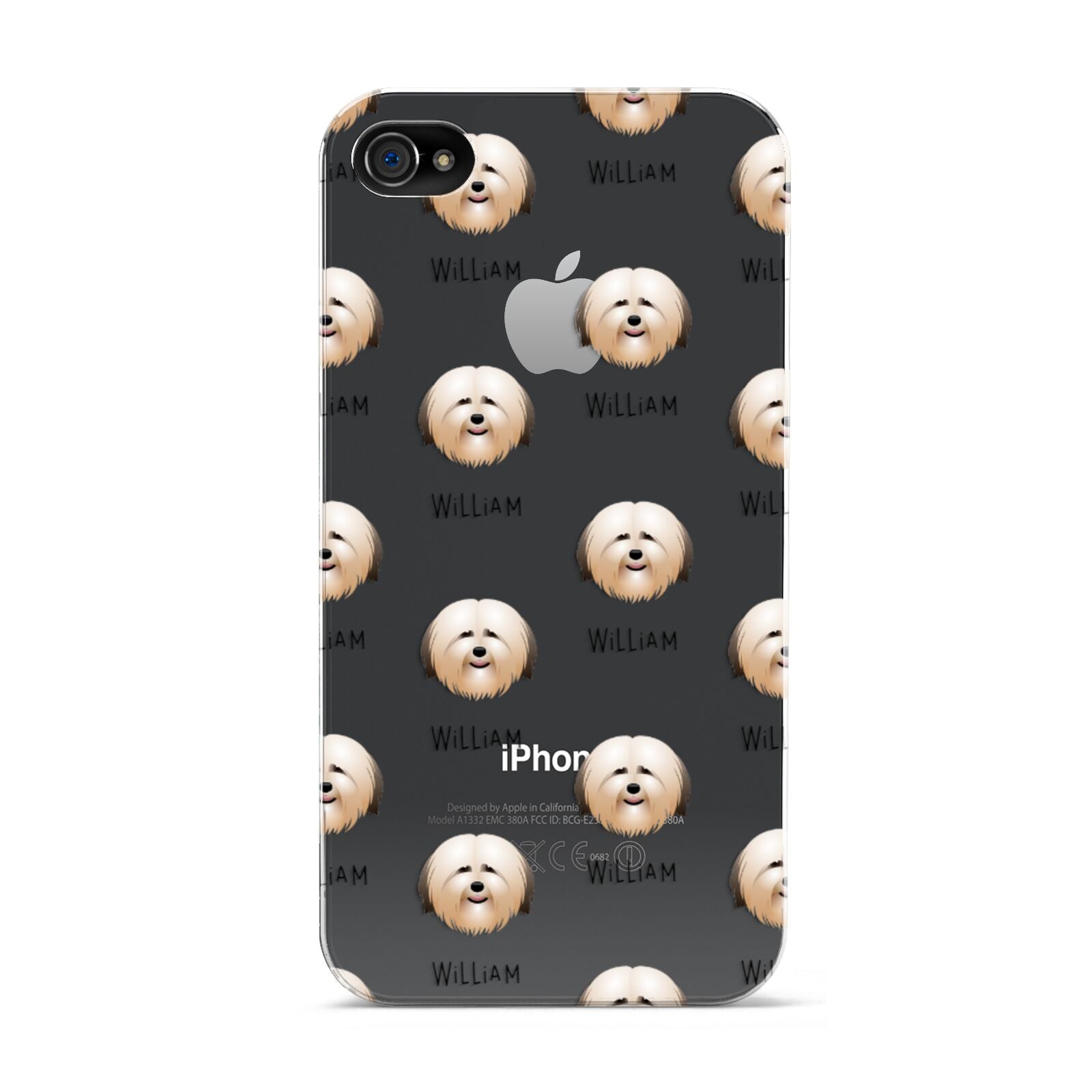 Havanese Icon with Name Apple iPhone 4s Case