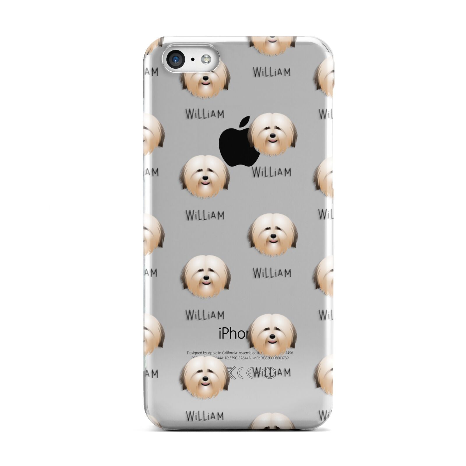 Havanese Icon with Name Apple iPhone 5c Case