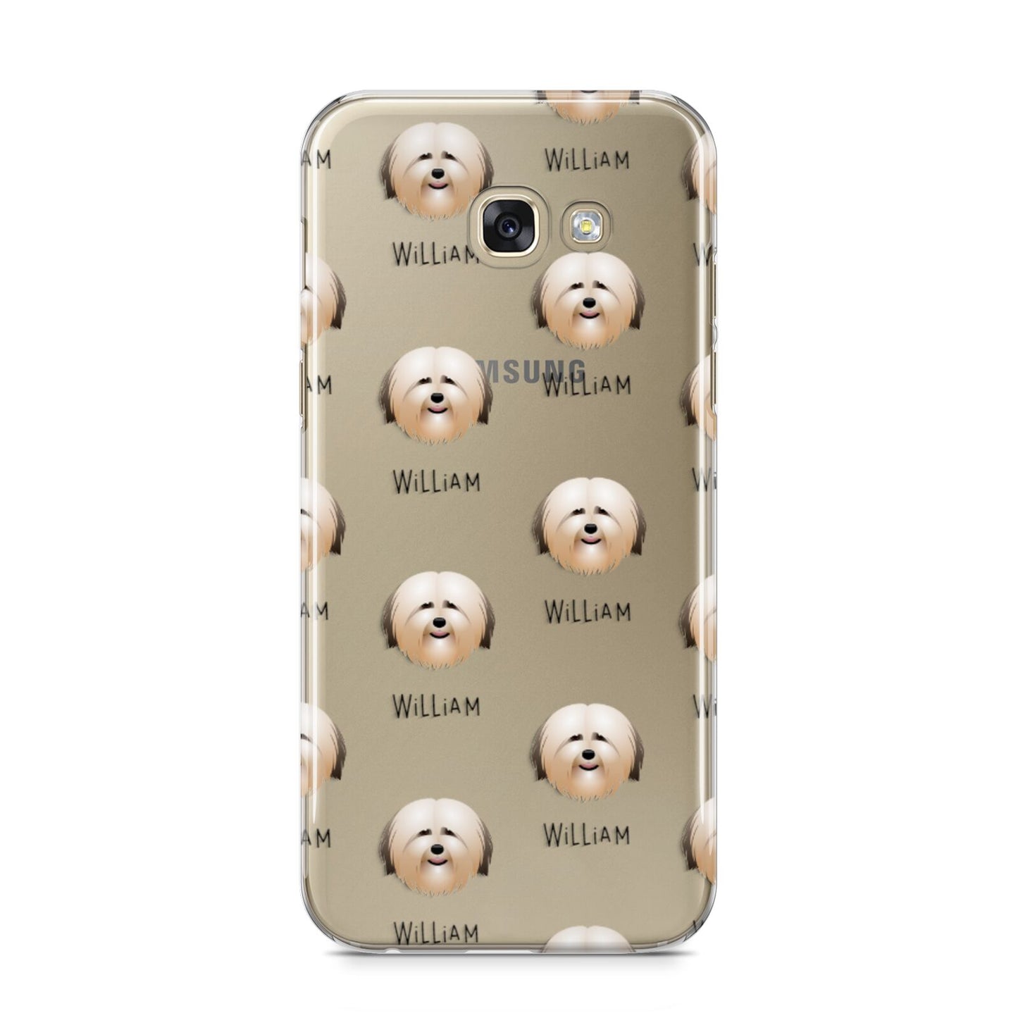 Havanese Icon with Name Samsung Galaxy A5 2017 Case on gold phone