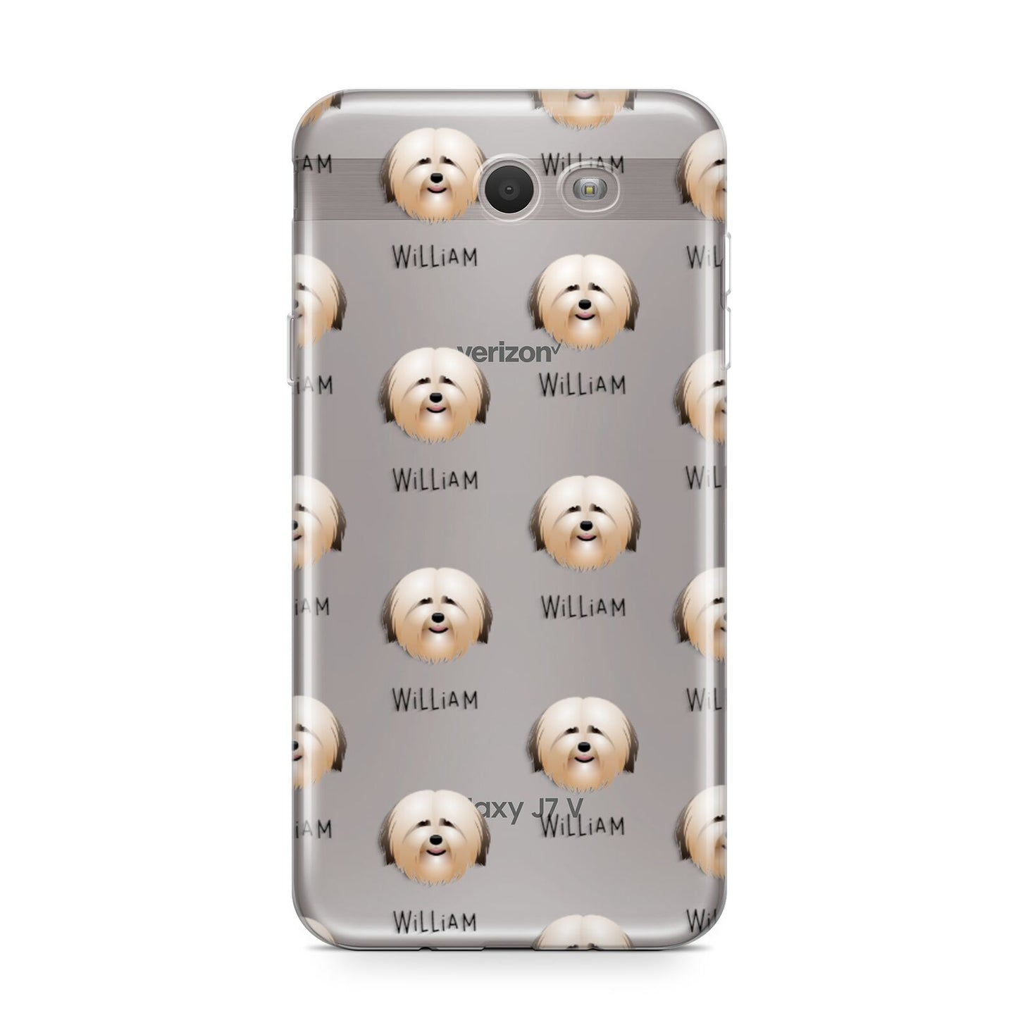 Havanese Icon with Name Samsung Galaxy J7 2017 Case