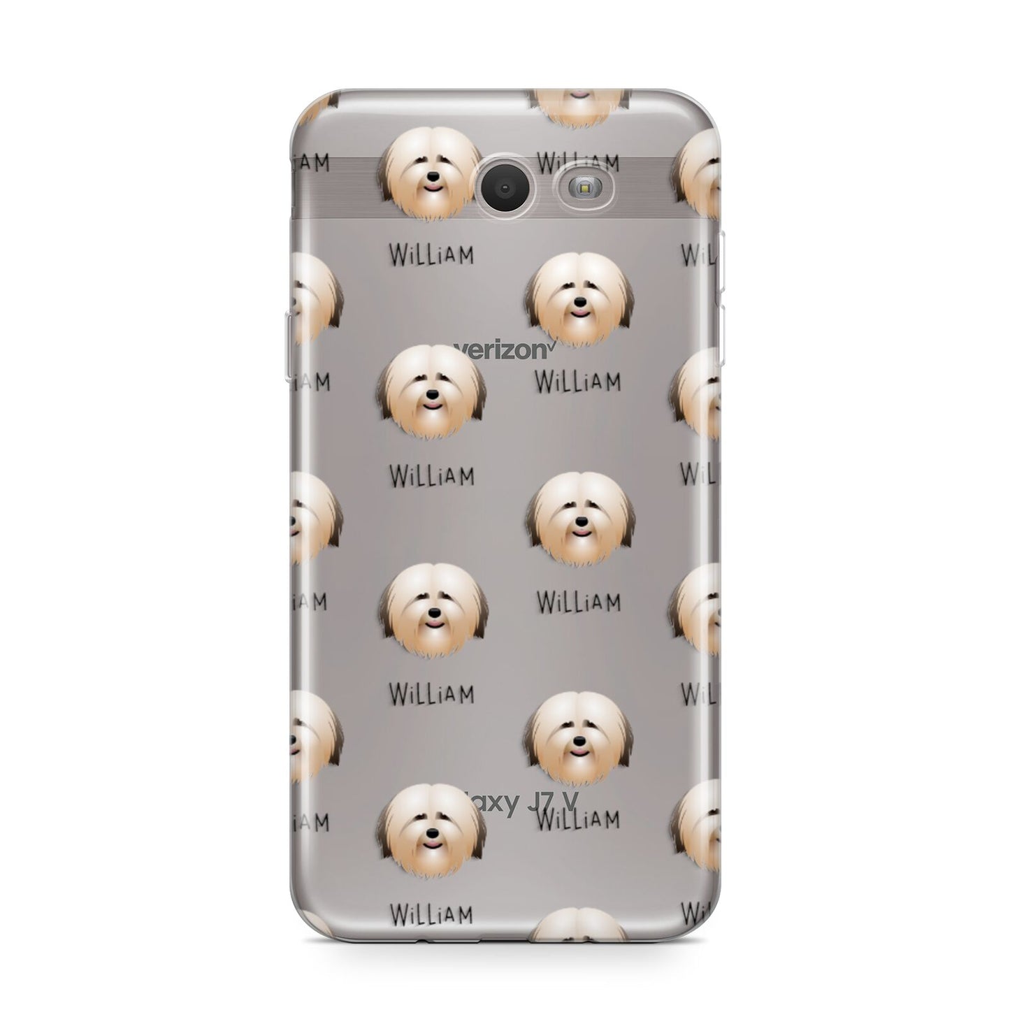 Havanese Icon with Name Samsung Galaxy J7 2017 Case