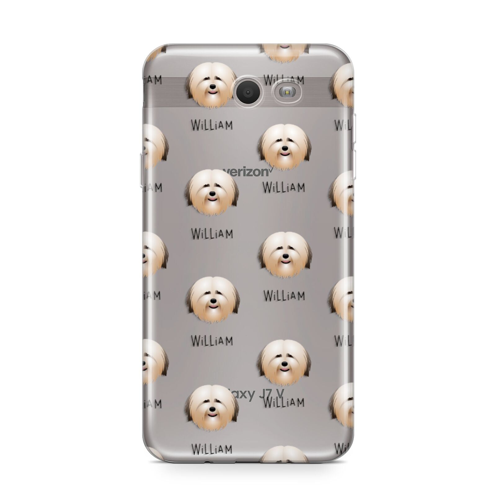 Havanese Icon with Name Samsung Galaxy J7 2017 Case