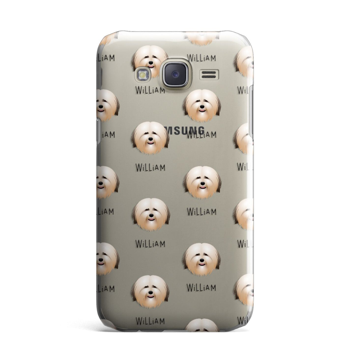 Havanese Icon with Name Samsung Galaxy J7 Case