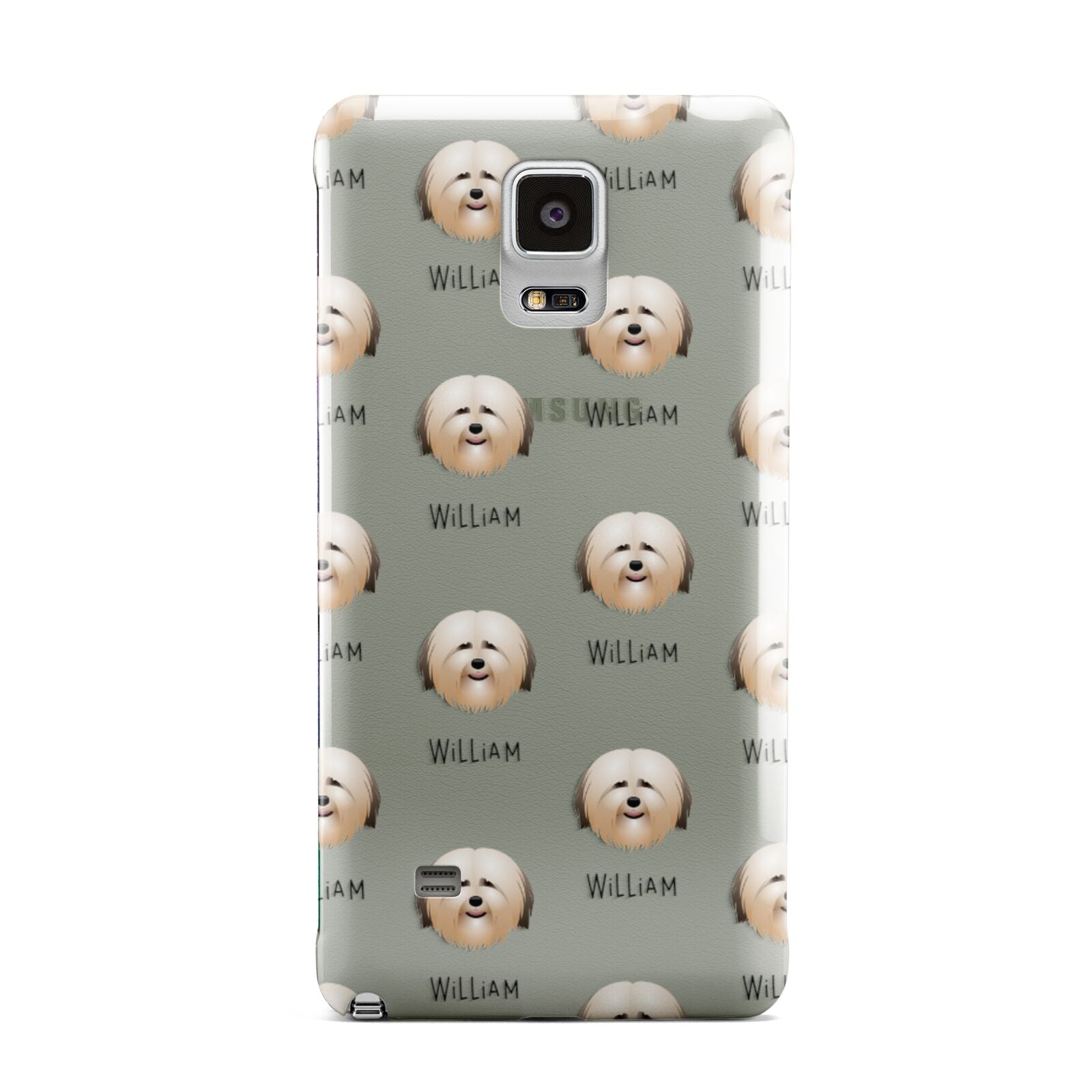 Havanese Icon with Name Samsung Galaxy Note 4 Case