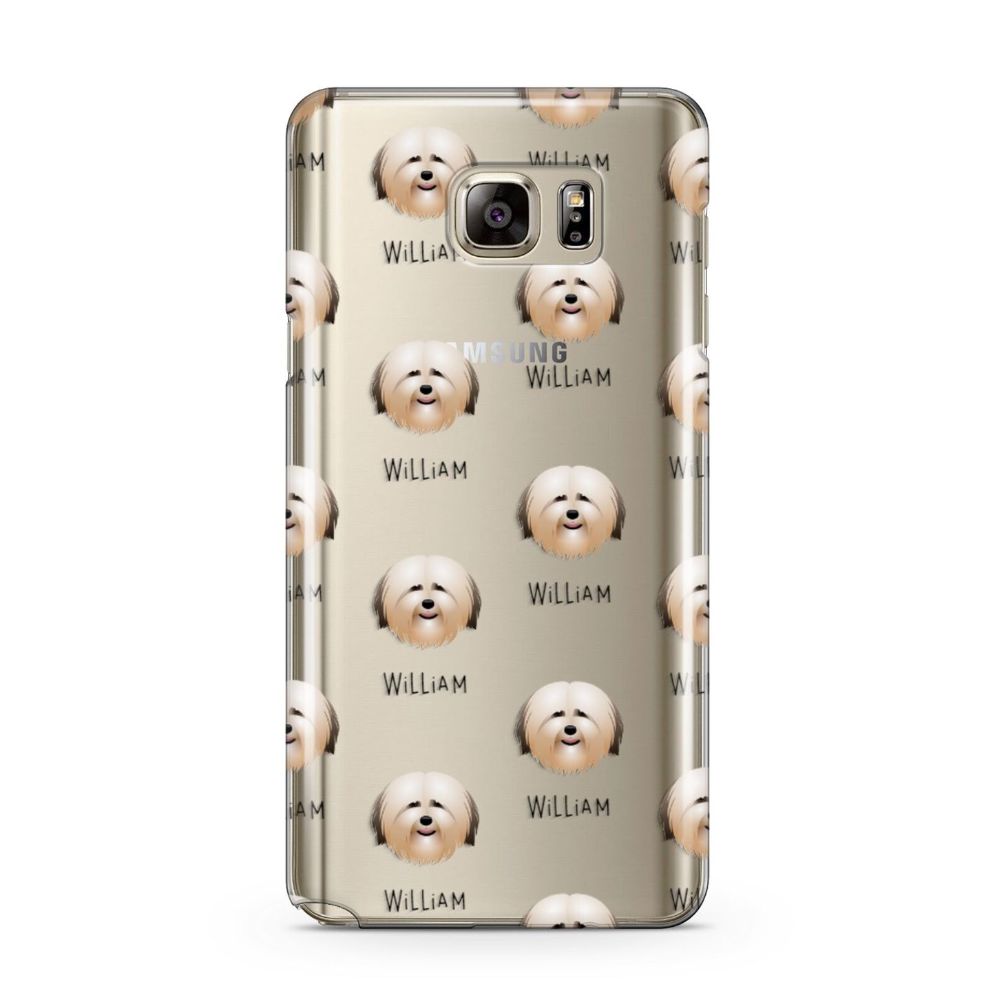 Havanese Icon with Name Samsung Galaxy Note 5 Case