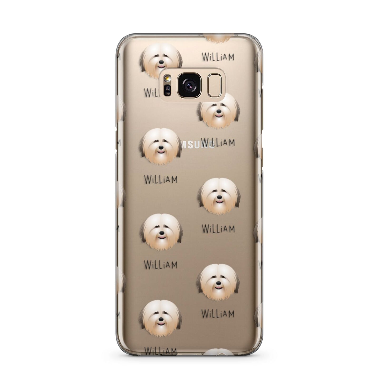 Havanese Icon with Name Samsung Galaxy S8 Plus Case