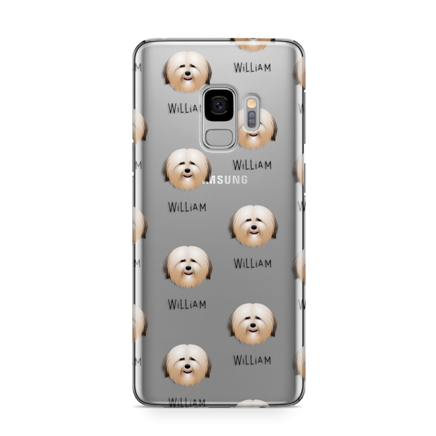 Havanese Icon with Name Samsung Galaxy S9 Case