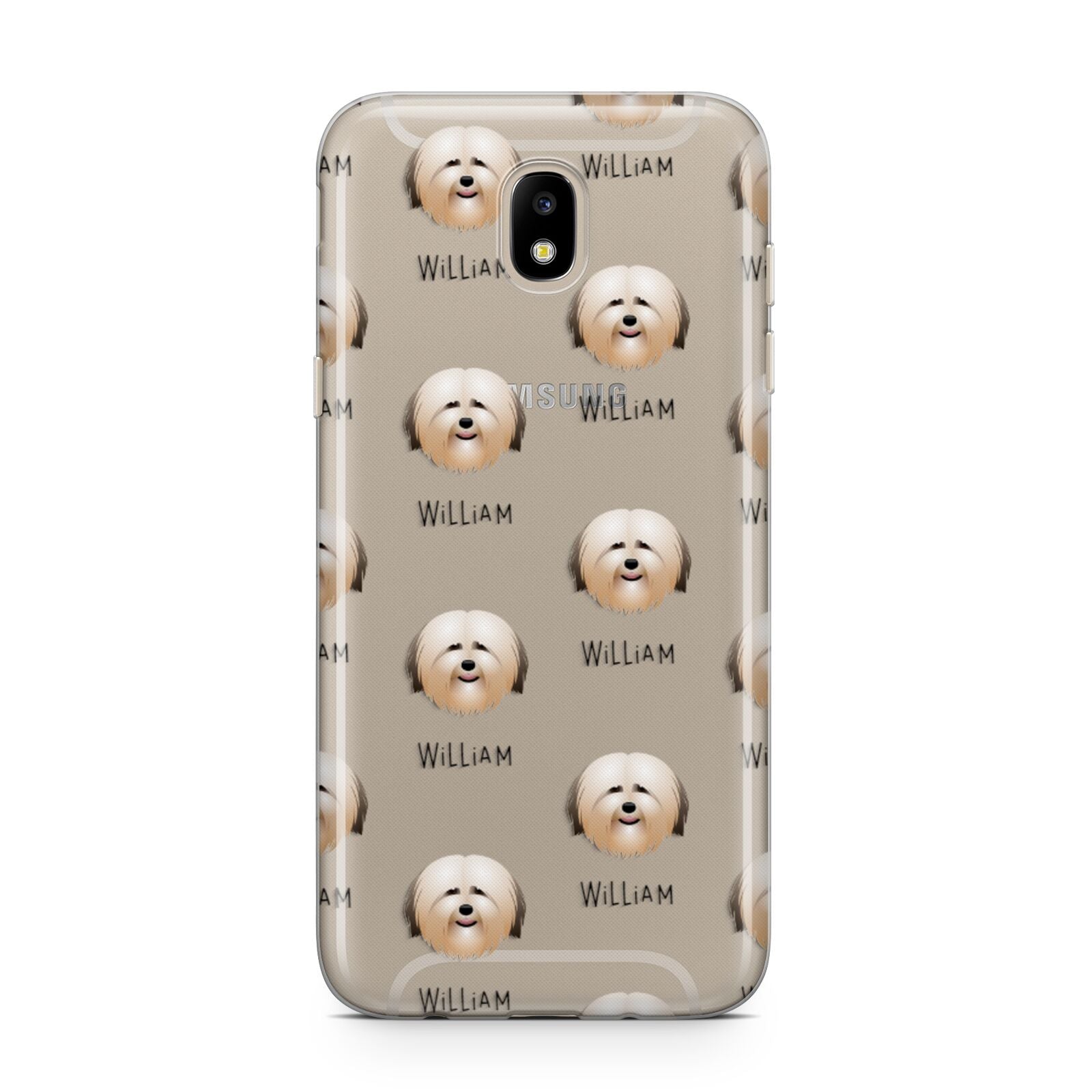 Havanese Icon with Name Samsung J5 2017 Case