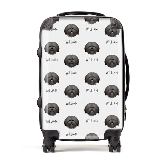 Havanese Icon with Name Suitcase