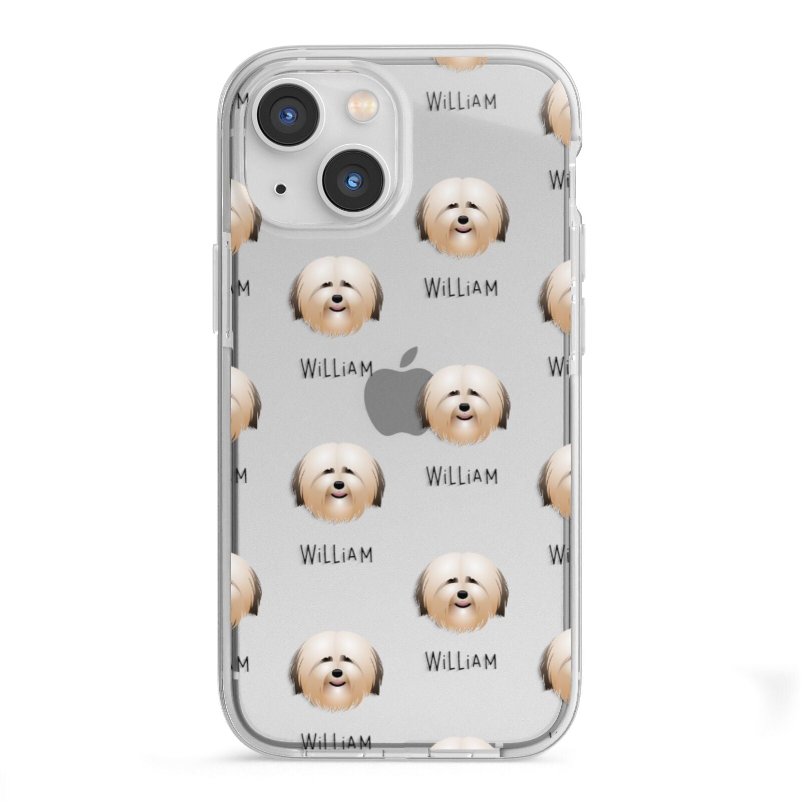 Havanese Icon with Name iPhone 13 Mini TPU Impact Case with White Edges