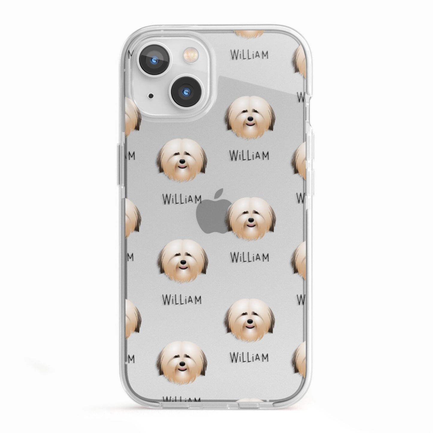 Havanese Icon with Name iPhone 13 TPU Impact Case with White Edges