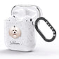 Havanese Personalised AirPods Glitter Case Side Image