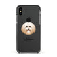 Havanese Personalised Apple iPhone Xs Impact Case Black Edge on Black Phone